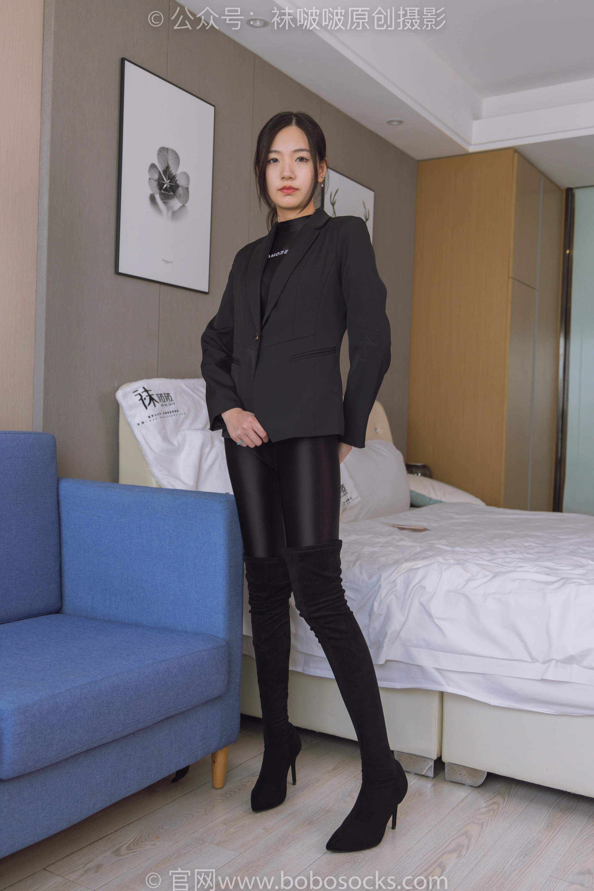 [BoBoSocks袜啵啵]NO.188 小甜豆-连体泳衣、高跟长靴、短肉丝（脚尖加固款）、裸足 3