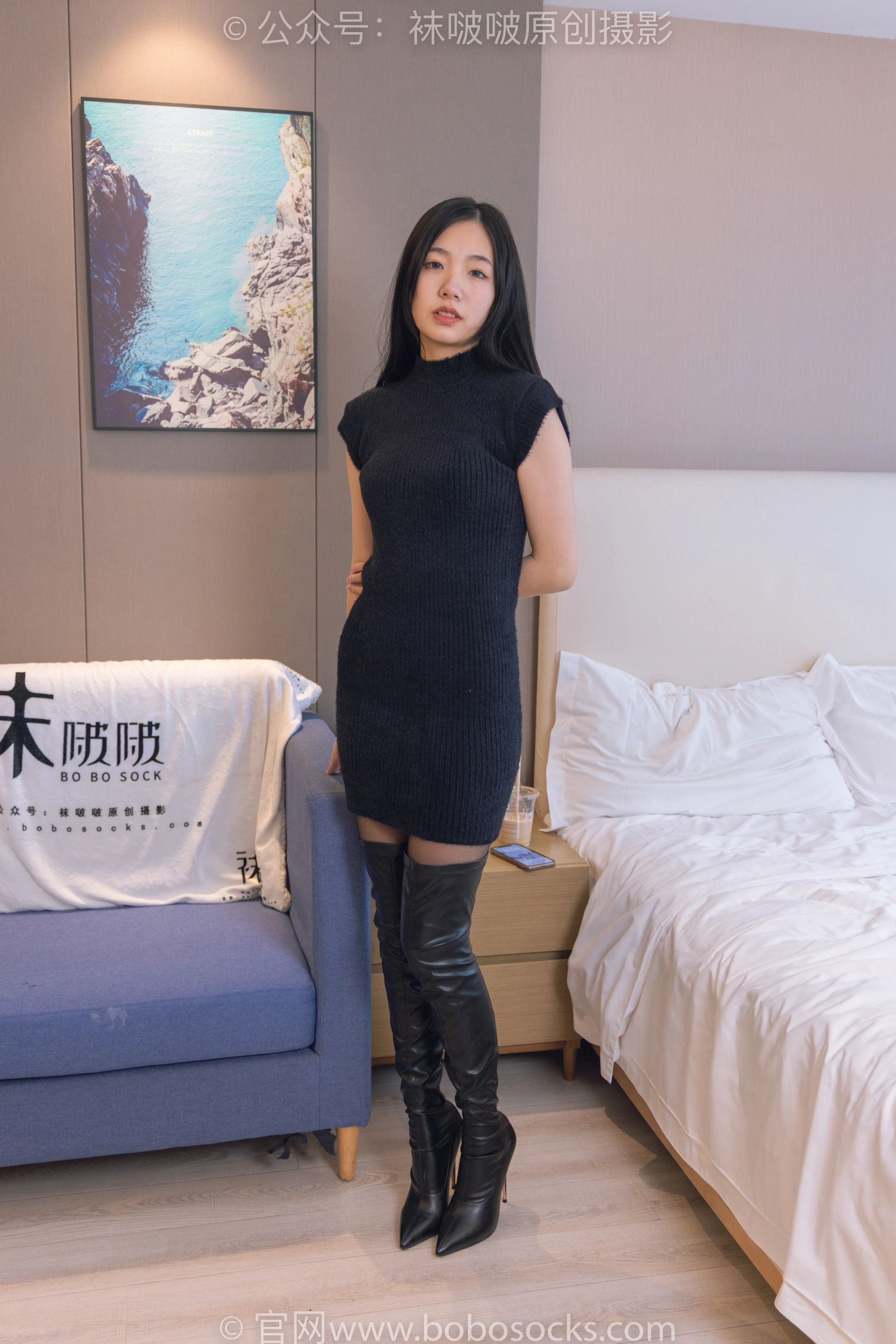 [BoBoSocks袜啵啵]NO.194 小甜豆-高跟长靴、凉鞋、黑丝（脚尖微加固款）、裸足、穿鞋踩黄油，香蕉剧情 2